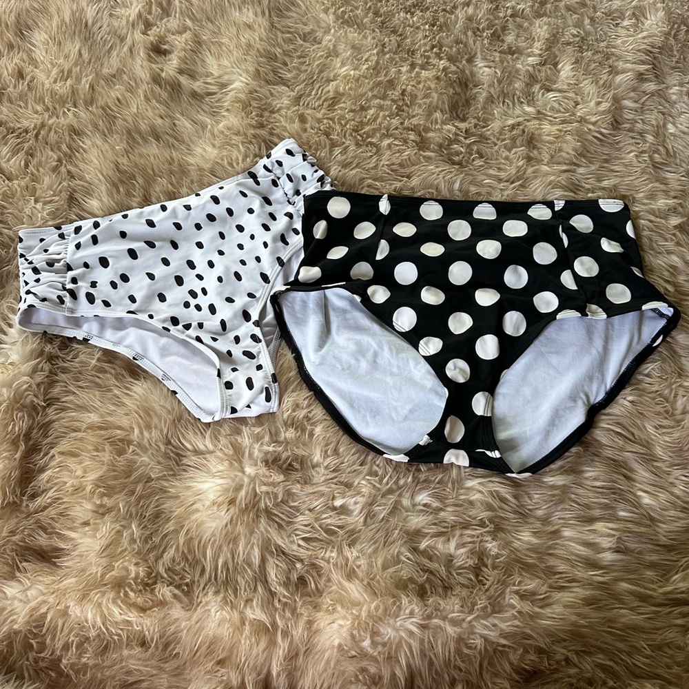Bundle of Two Polka Dot Bikini Bottoms